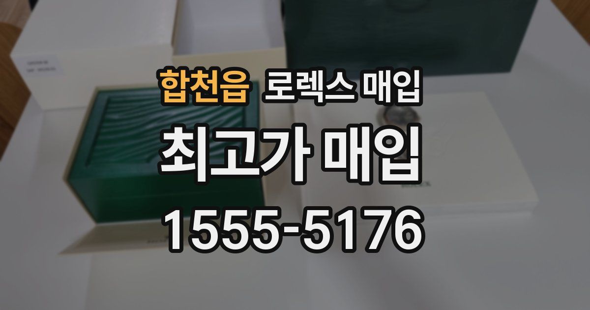 합천읍 로렉스 매입