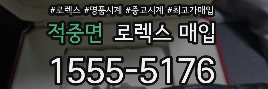 적중면 로렉스 매입