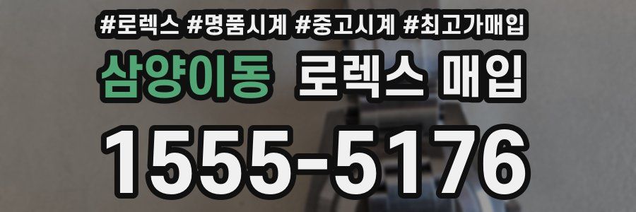 삼양이동 로렉스 매입