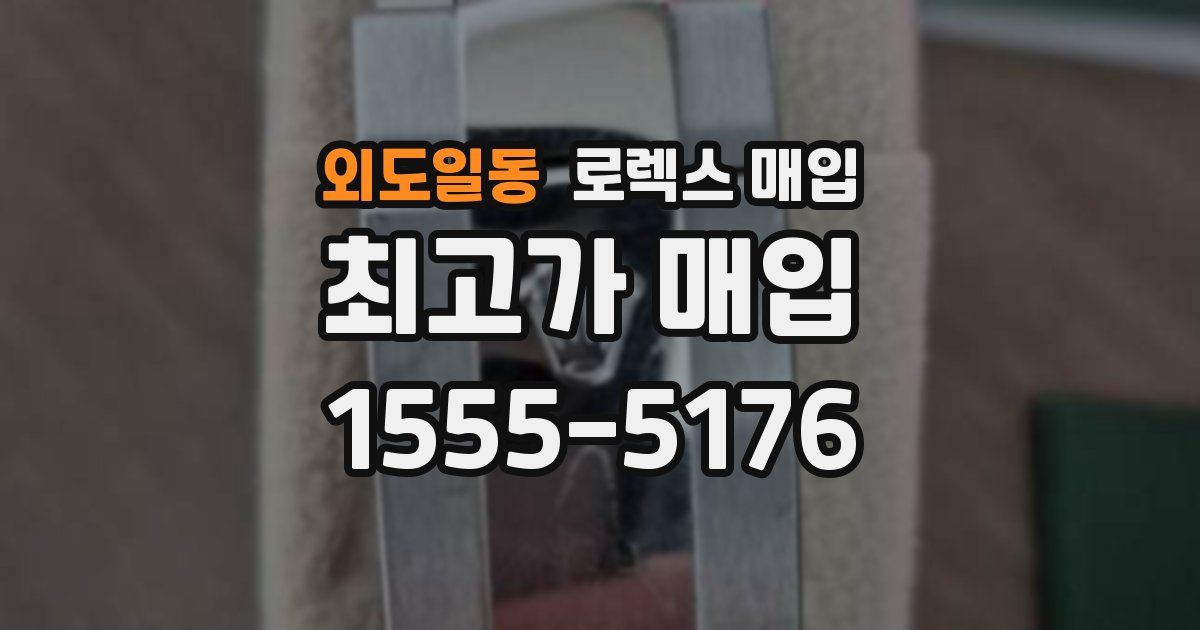 외도일동 로렉스 매입