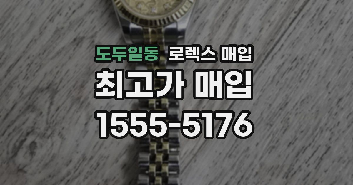 도두일동 로렉스 매입