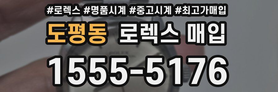 도평동 로렉스 매입