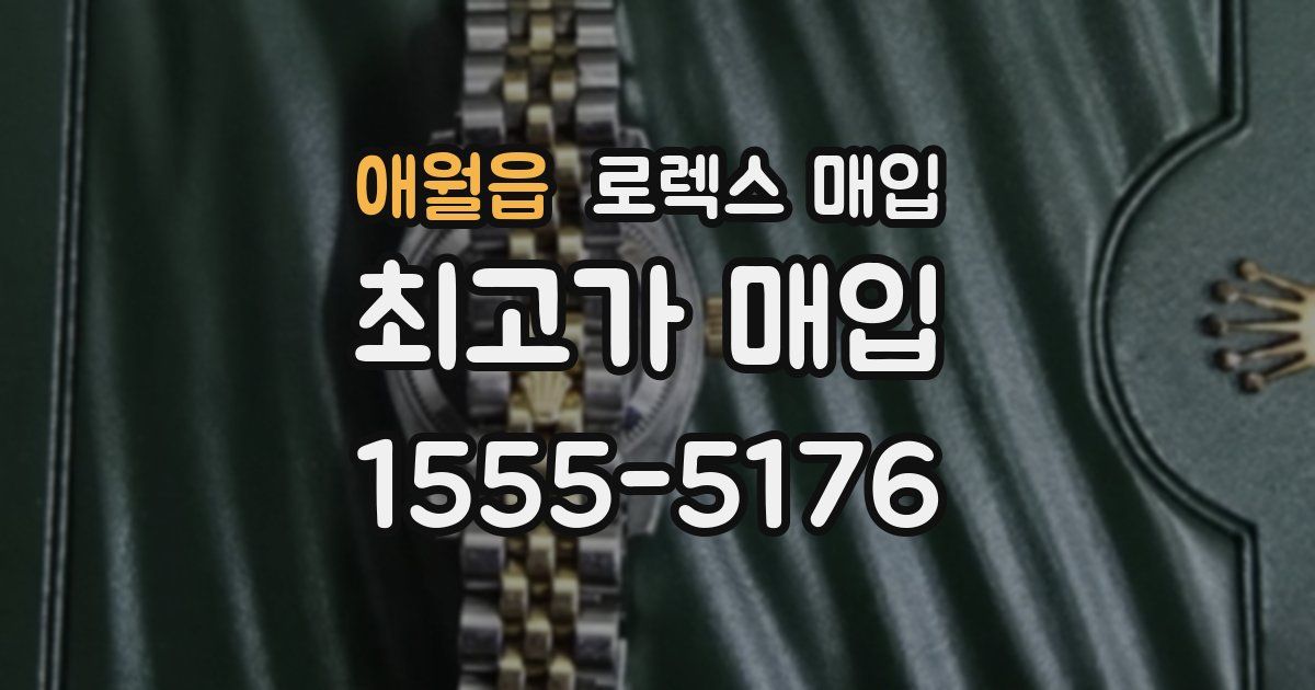 애월읍 로렉스 매입