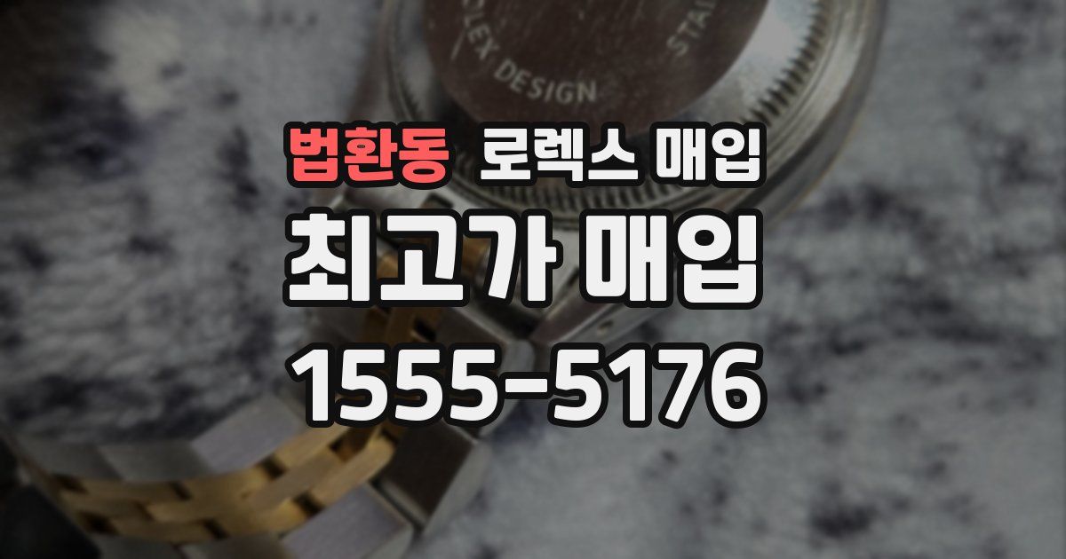 법환동 로렉스 매입