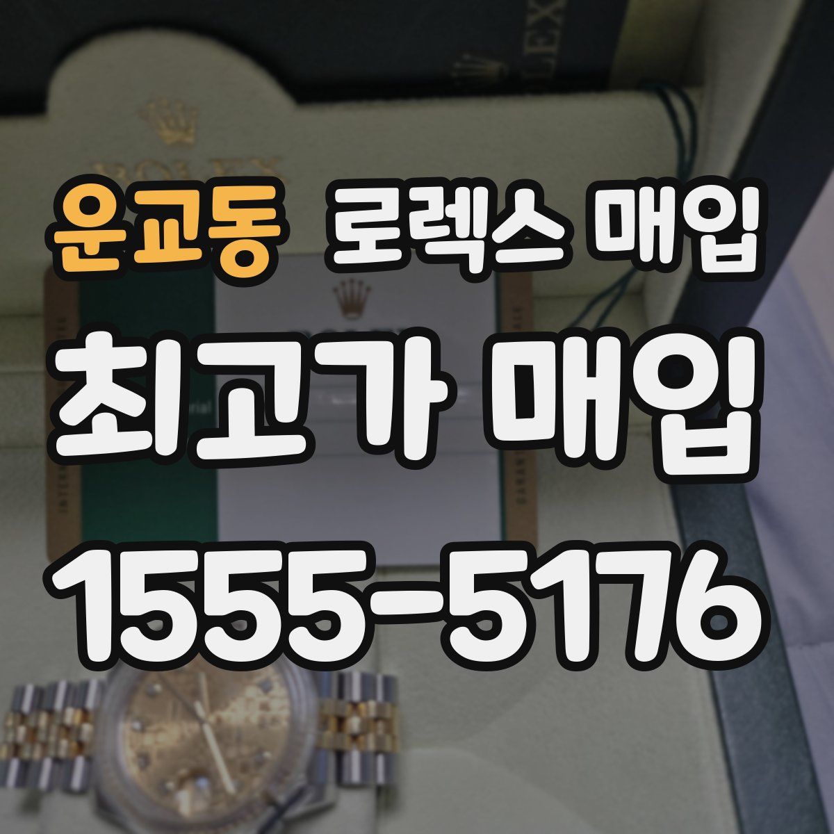 운교동 로렉스 매입