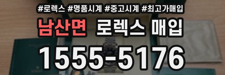 남산면 로렉스 매입