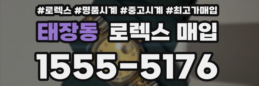 태장동 로렉스 매입