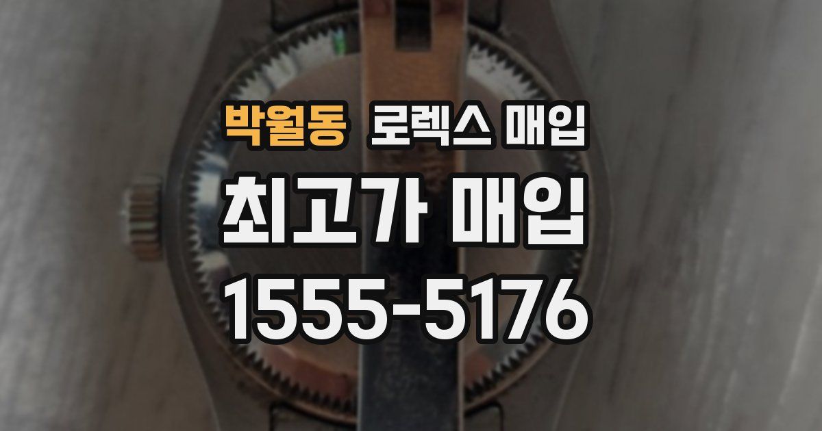 박월동 로렉스 매입