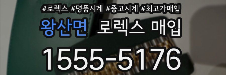 왕산면 로렉스 매입
