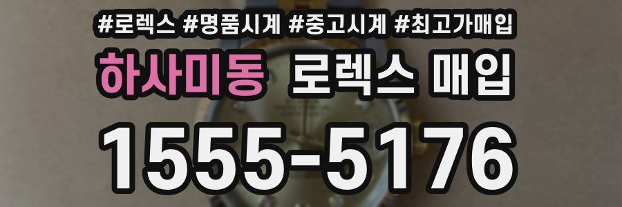 하사미동 로렉스 매입