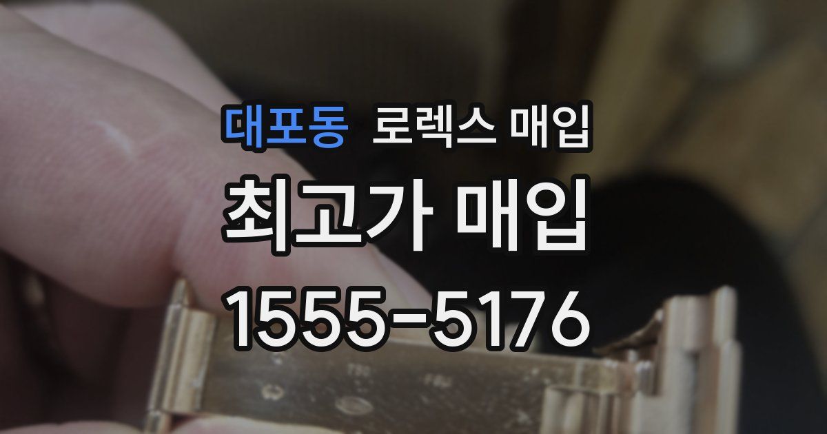 대포동 로렉스 매입