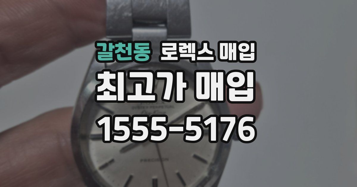 갈천동 로렉스 매입