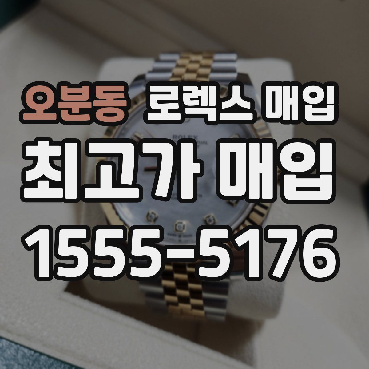 오분동 로렉스 매입