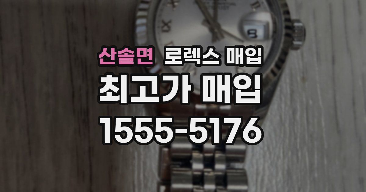 산솔면 로렉스 매입