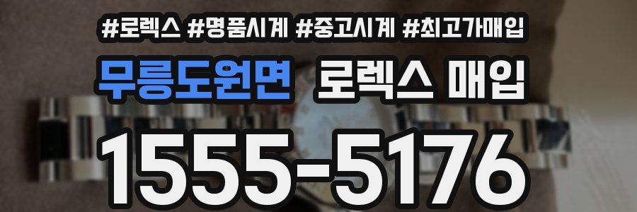 무릉도원면 로렉스 매입