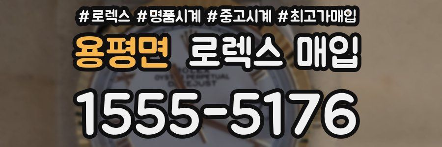 용평면 로렉스 매입