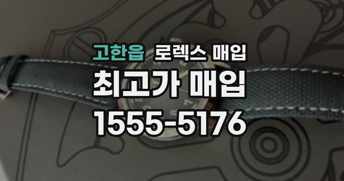 고한읍 로렉스 매입