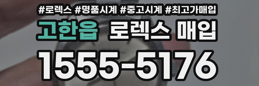고한읍 로렉스 매입