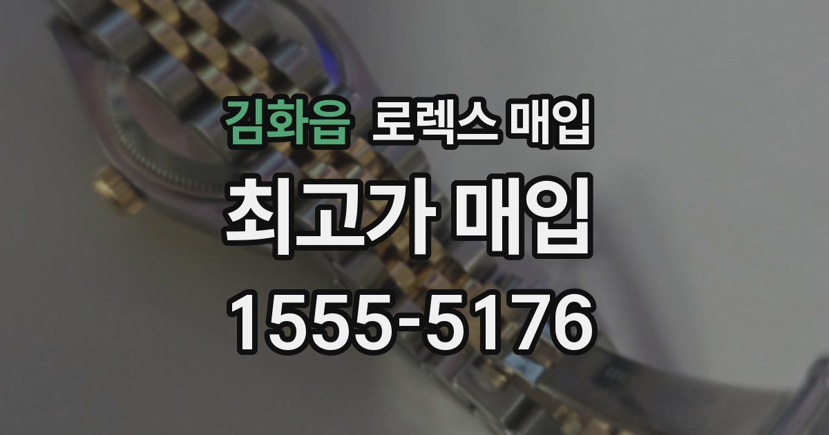 김화읍 로렉스 매입