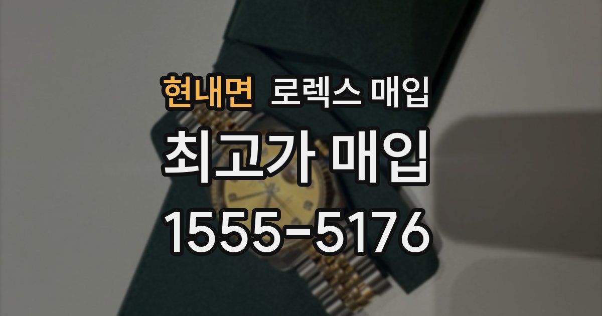 현내면 로렉스 매입