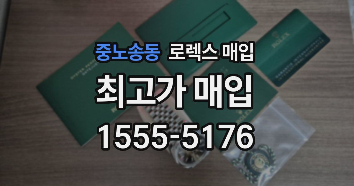 중노송동 로렉스 매입