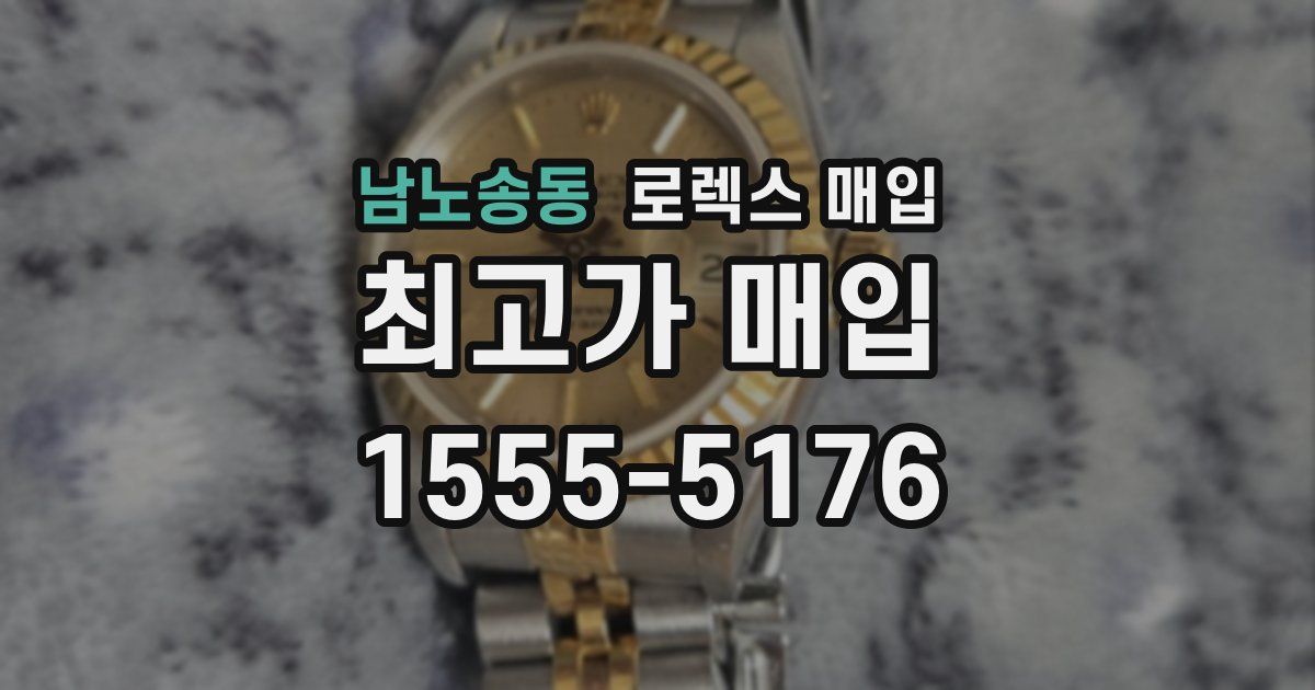 남노송동 로렉스 매입