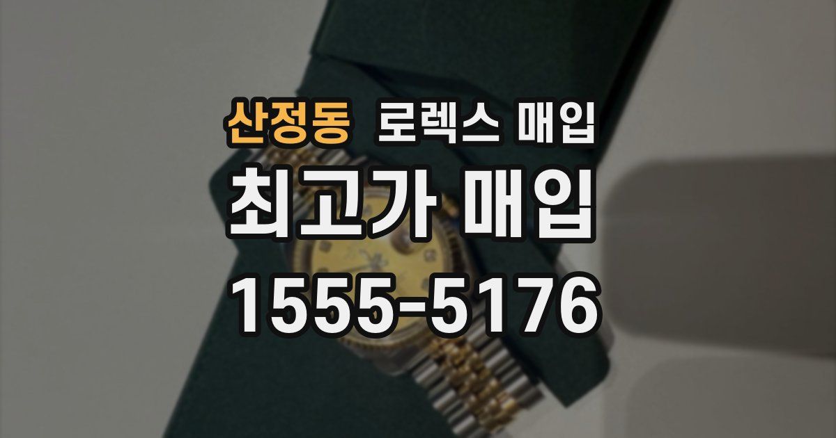 산정동 로렉스 매입