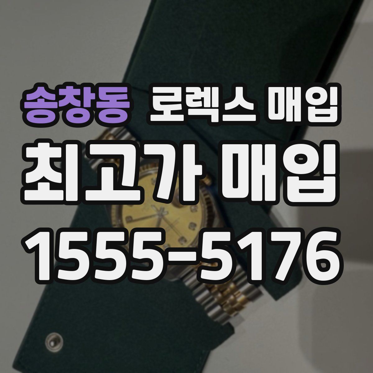 송창동 로렉스 매입