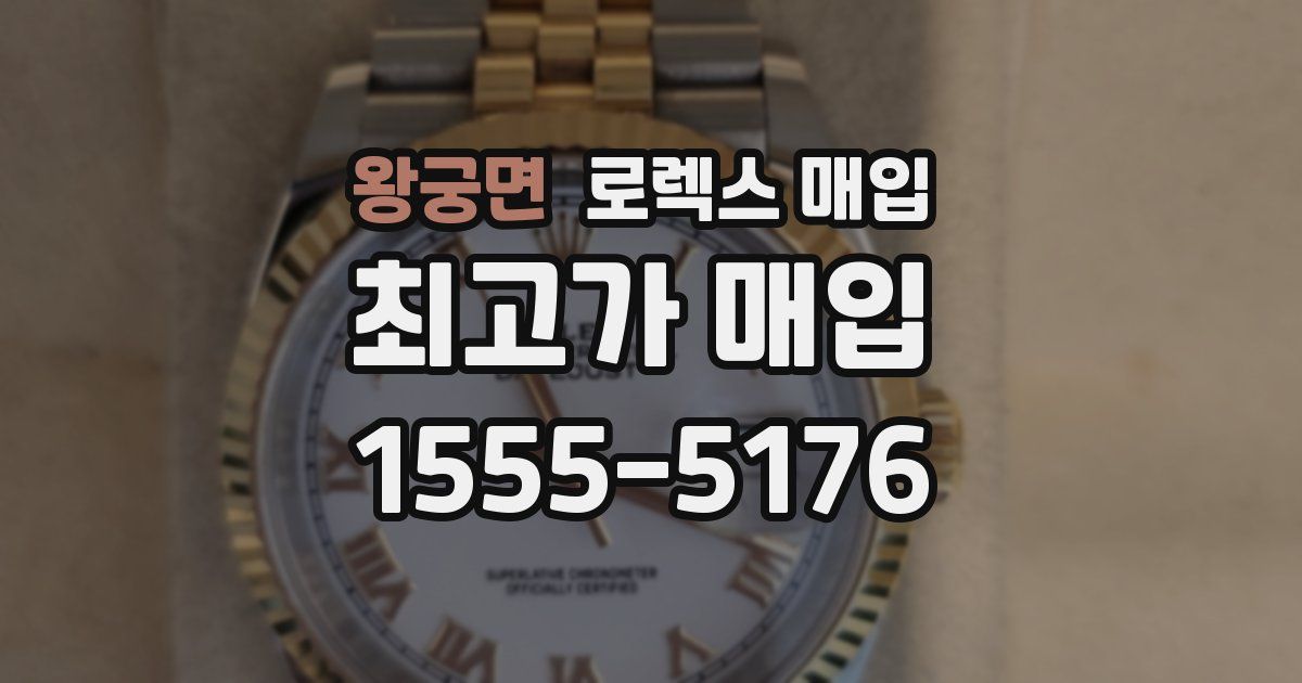 왕궁면 로렉스 매입