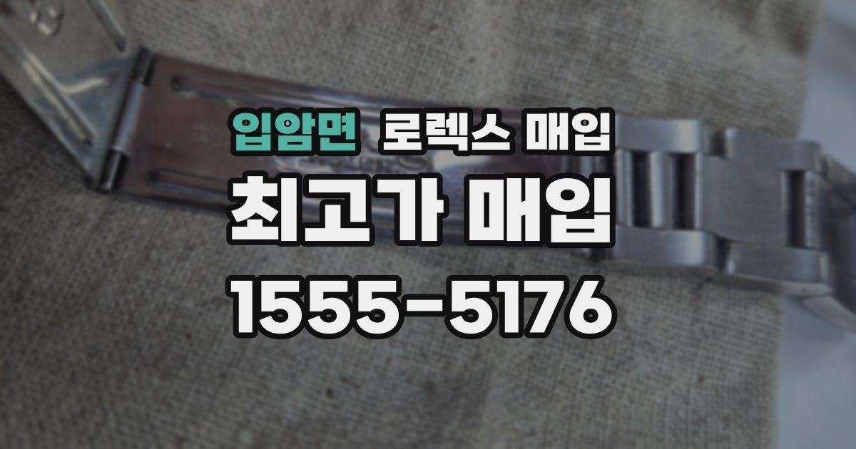 입암면 로렉스 매입