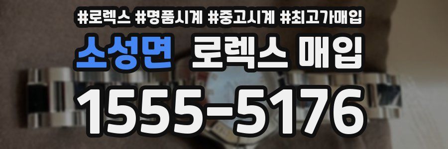 소성면 로렉스 매입