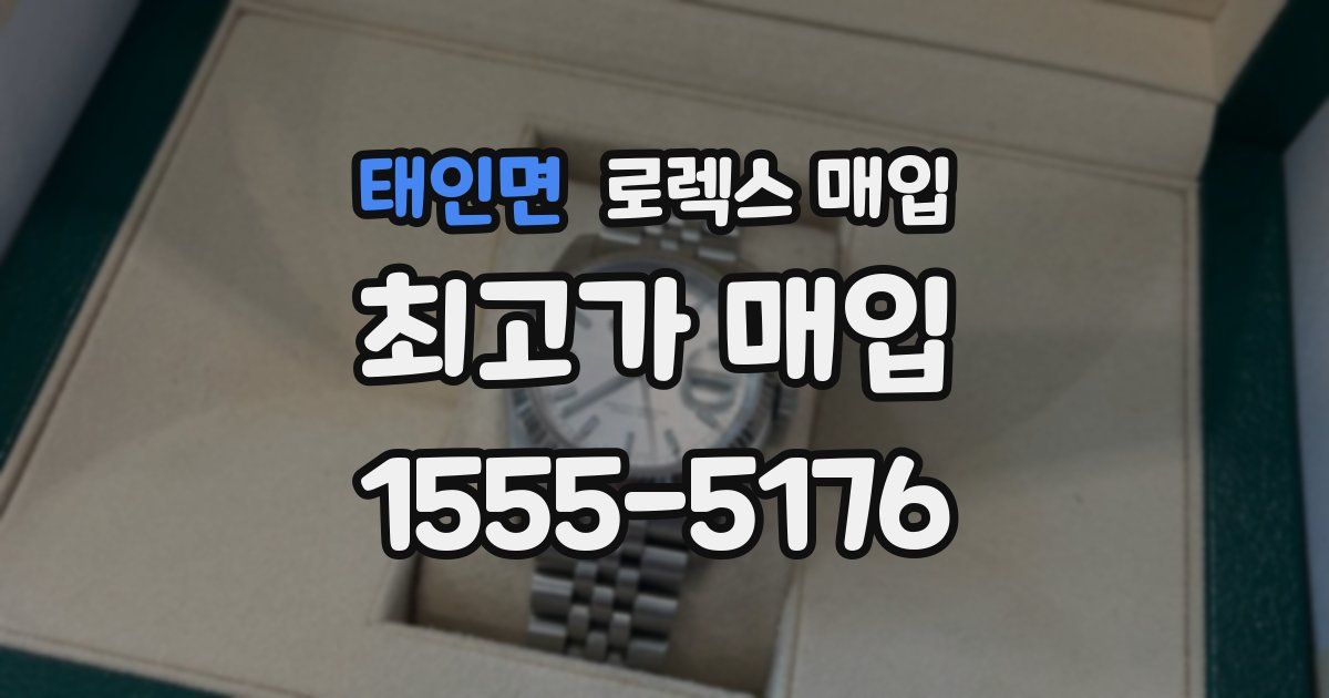 태인면 로렉스 매입