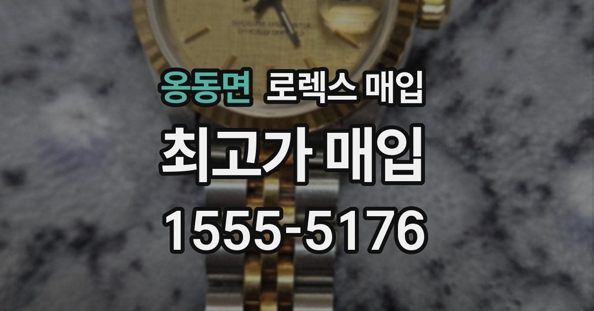 옹동면 로렉스 매입