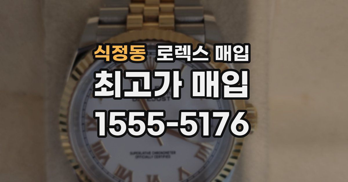 식정동 로렉스 매입