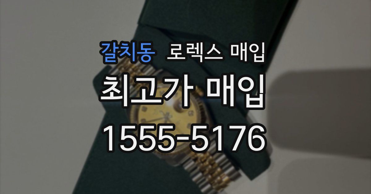 갈치동 로렉스 매입