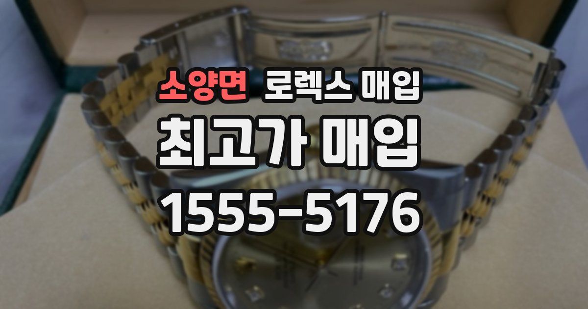 소양면 로렉스 매입