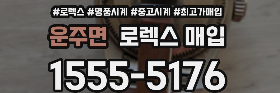 운주면 로렉스 매입