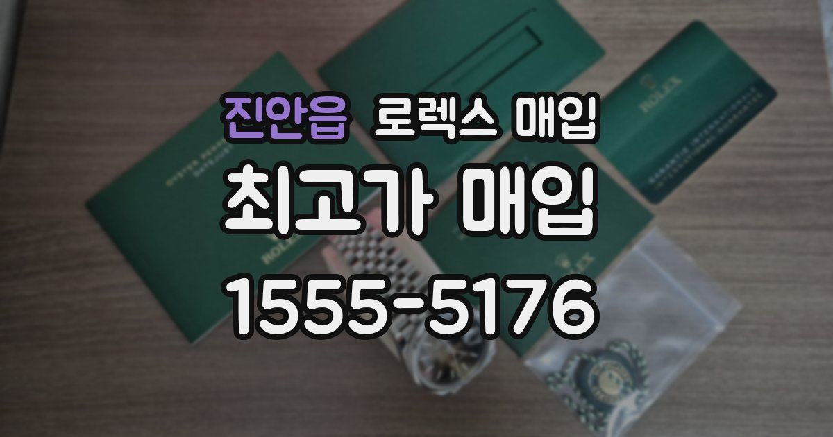 진안읍 로렉스 매입