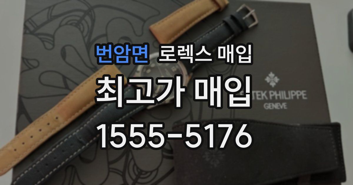 번암면 로렉스 매입