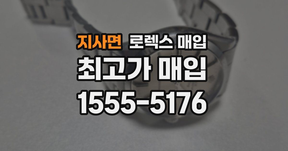 지사면 로렉스 매입