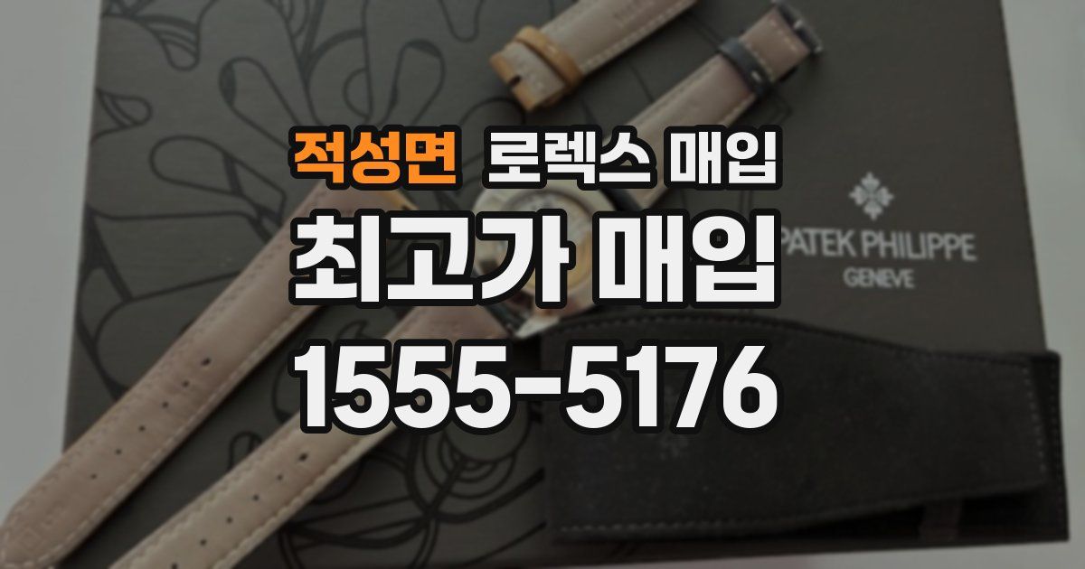 적성면 로렉스 매입