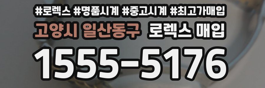 고양시 일산동구 로렉스 매입