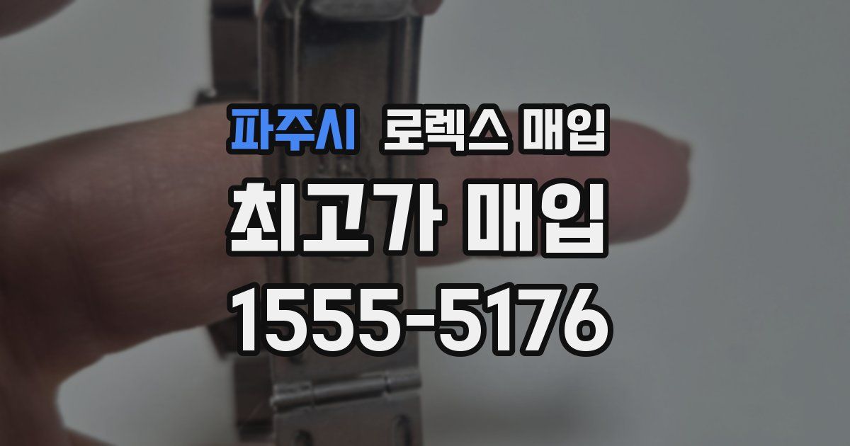 파주시 로렉스 매입