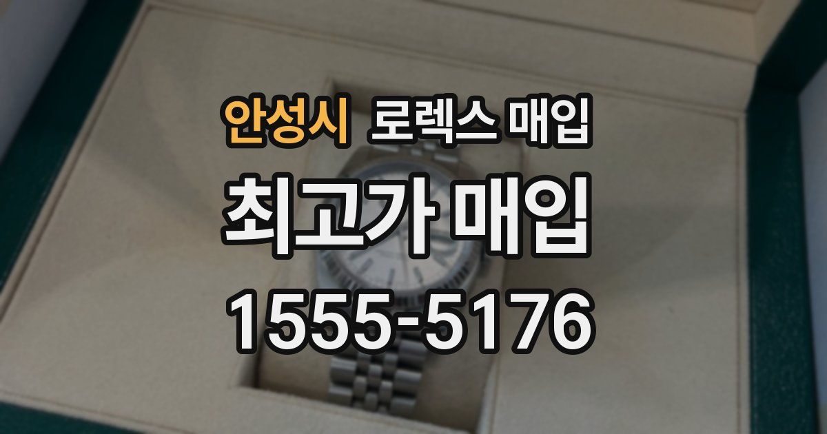 안성시 로렉스 매입