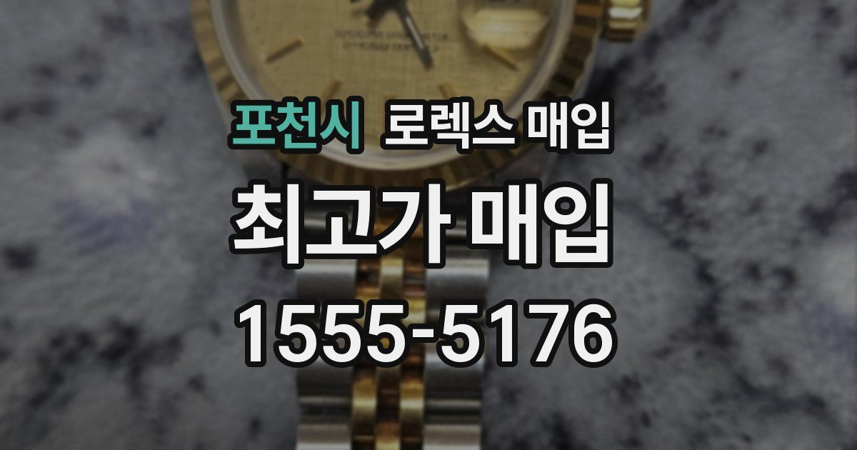 포천시 로렉스 매입