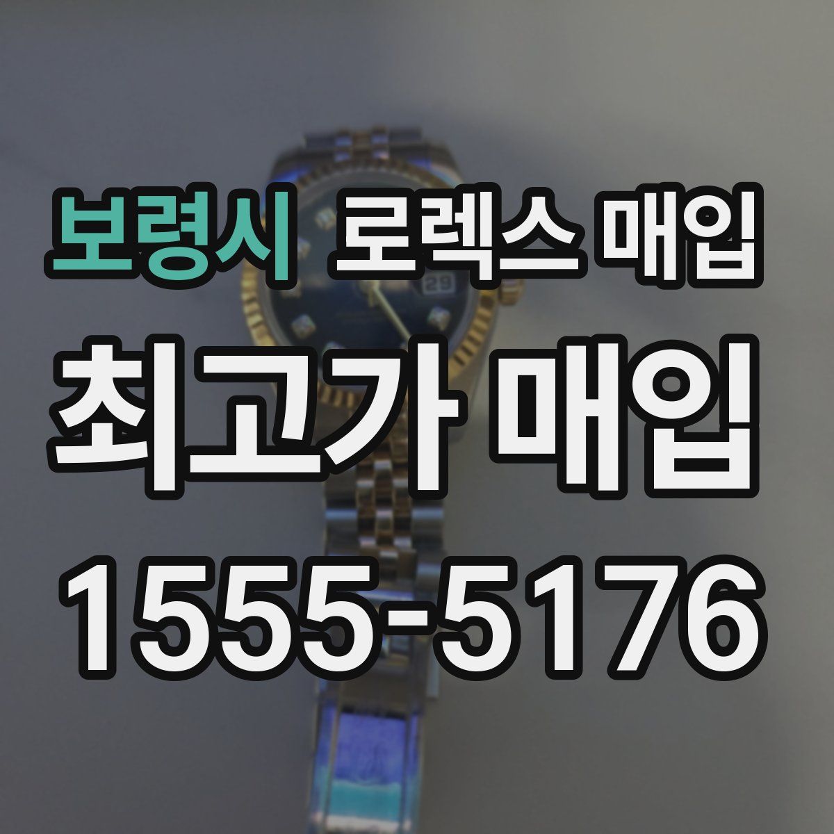 보령시 로렉스 매입