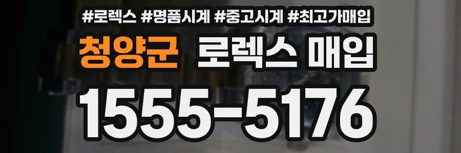 청양군 로렉스 매입