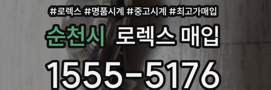 순천시 로렉스 매입