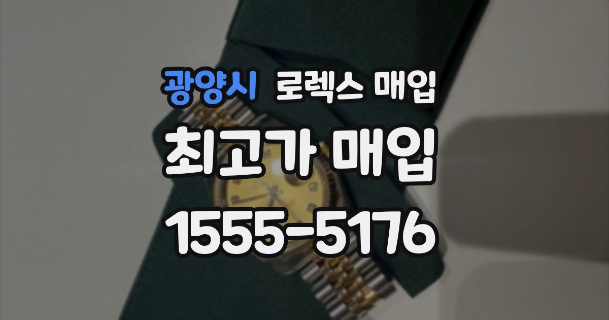 광양시 로렉스 매입