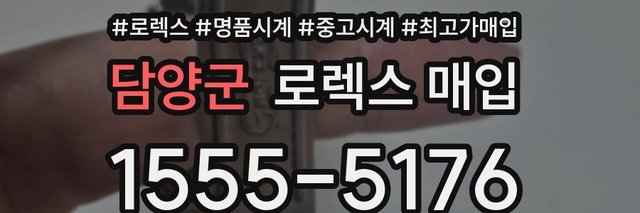 담양군 로렉스 매입